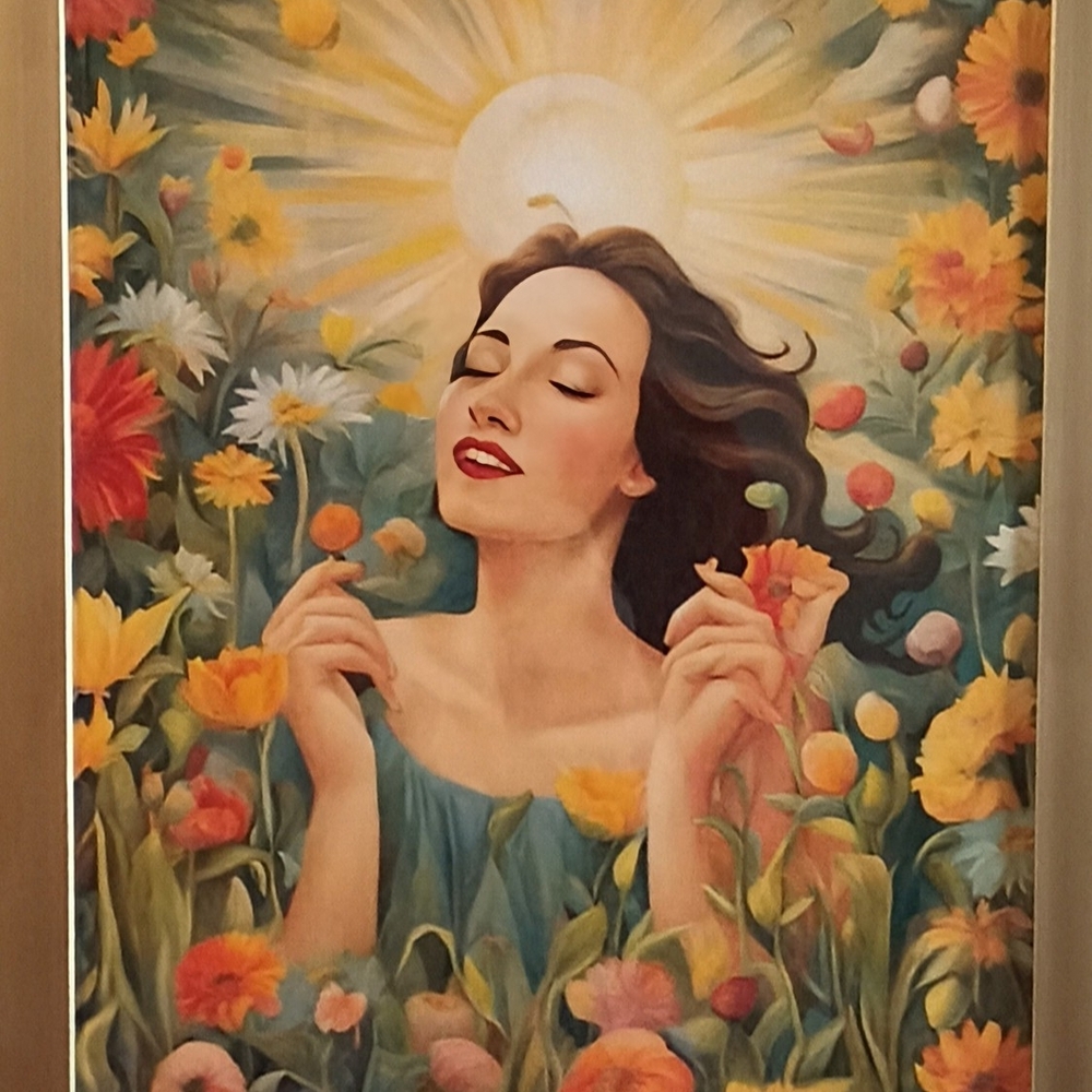 Sunlit Bliss Floral Art Print